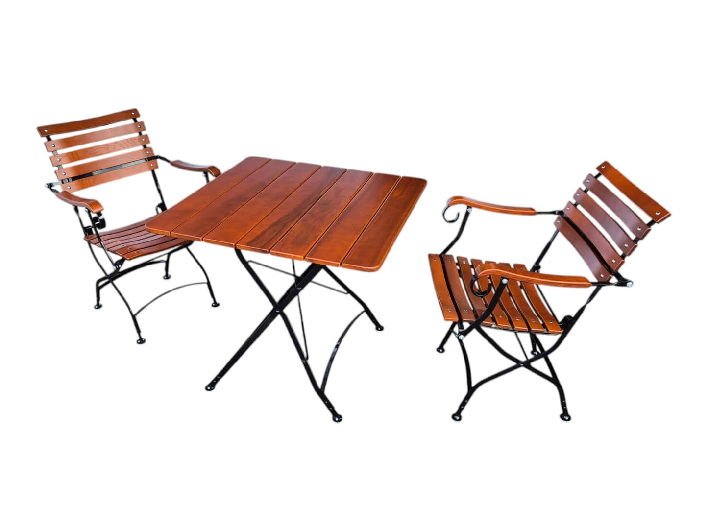 Mira Set Tisch 80x80 mit Sesseln