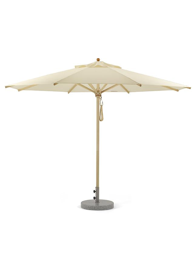 Klassiker Sonnenschirm Ø 350 cm Natur mit Flaschenzug