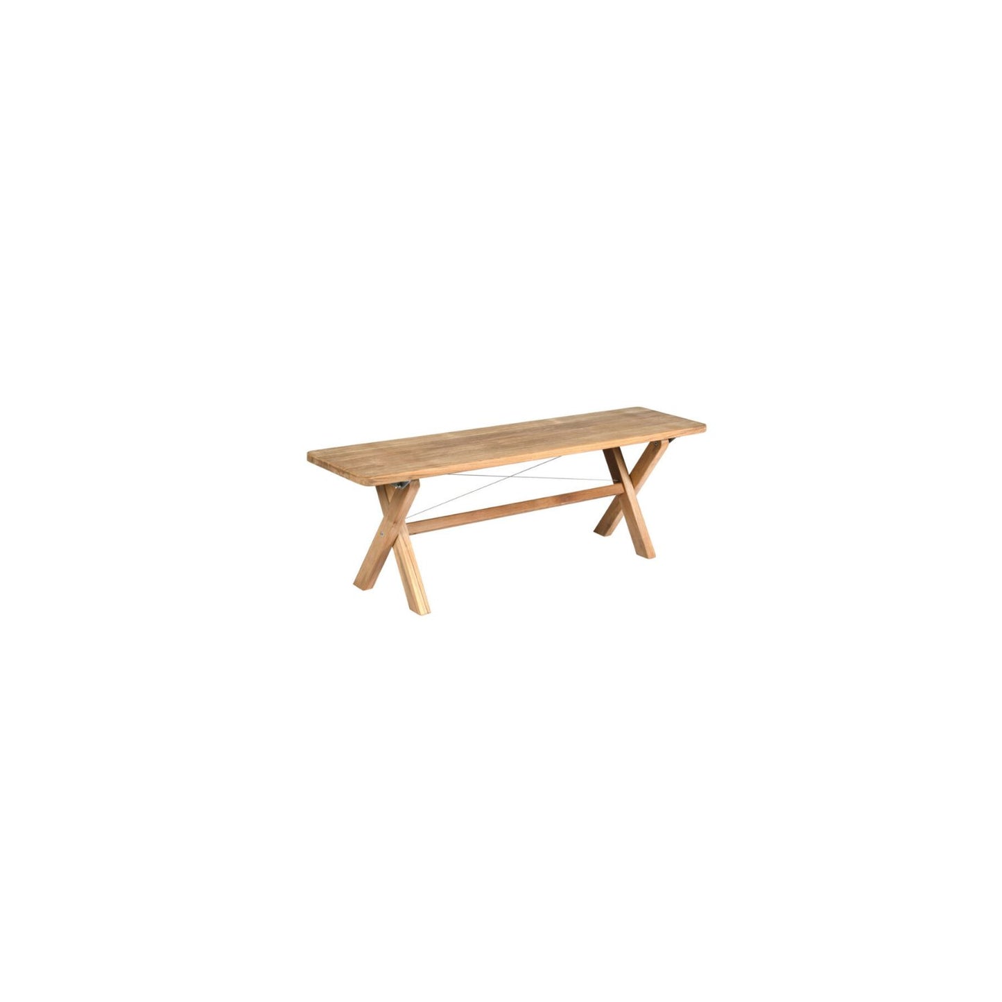 Cross Bank 180 cm Teak