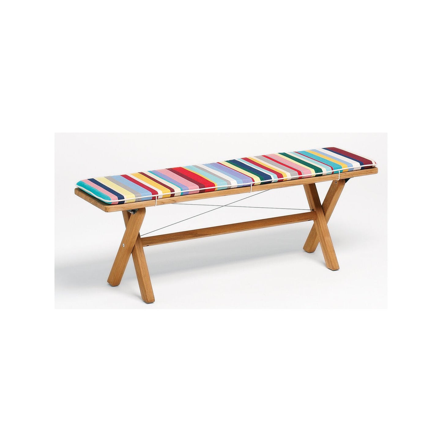 Cross Bank 180 cm Teak