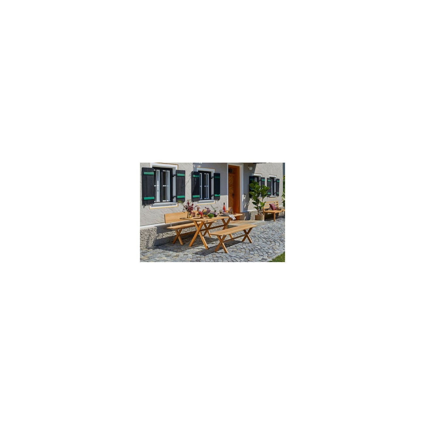 Cross Tisch 140 x 80 cm Teak