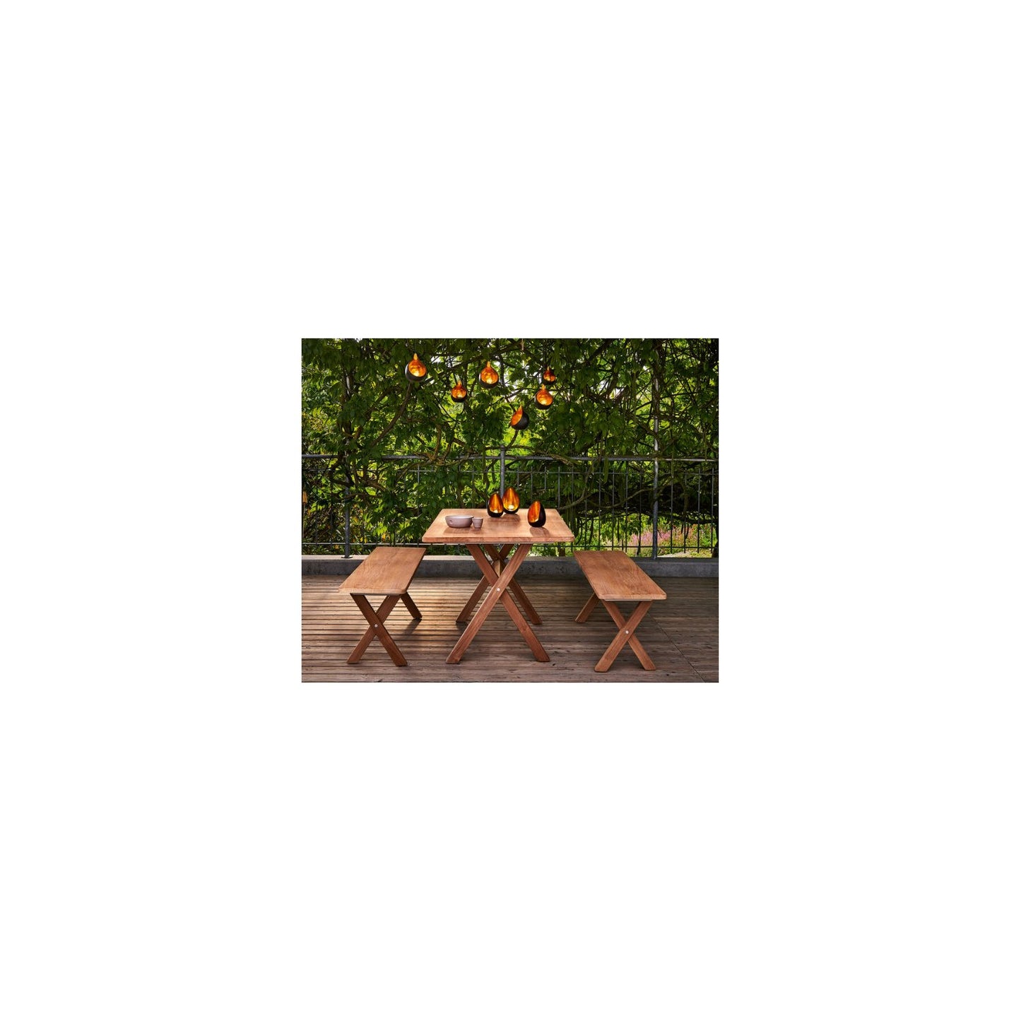 Cross Tisch 140 x 80 cm Teak