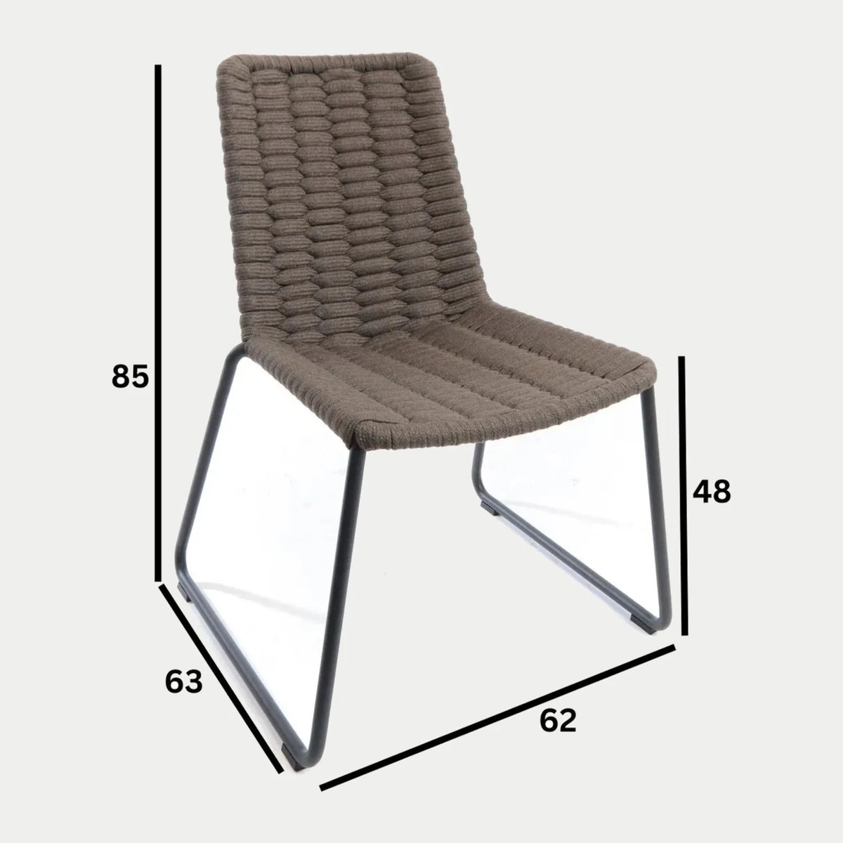 Maßzeichnung Wing Stuhl