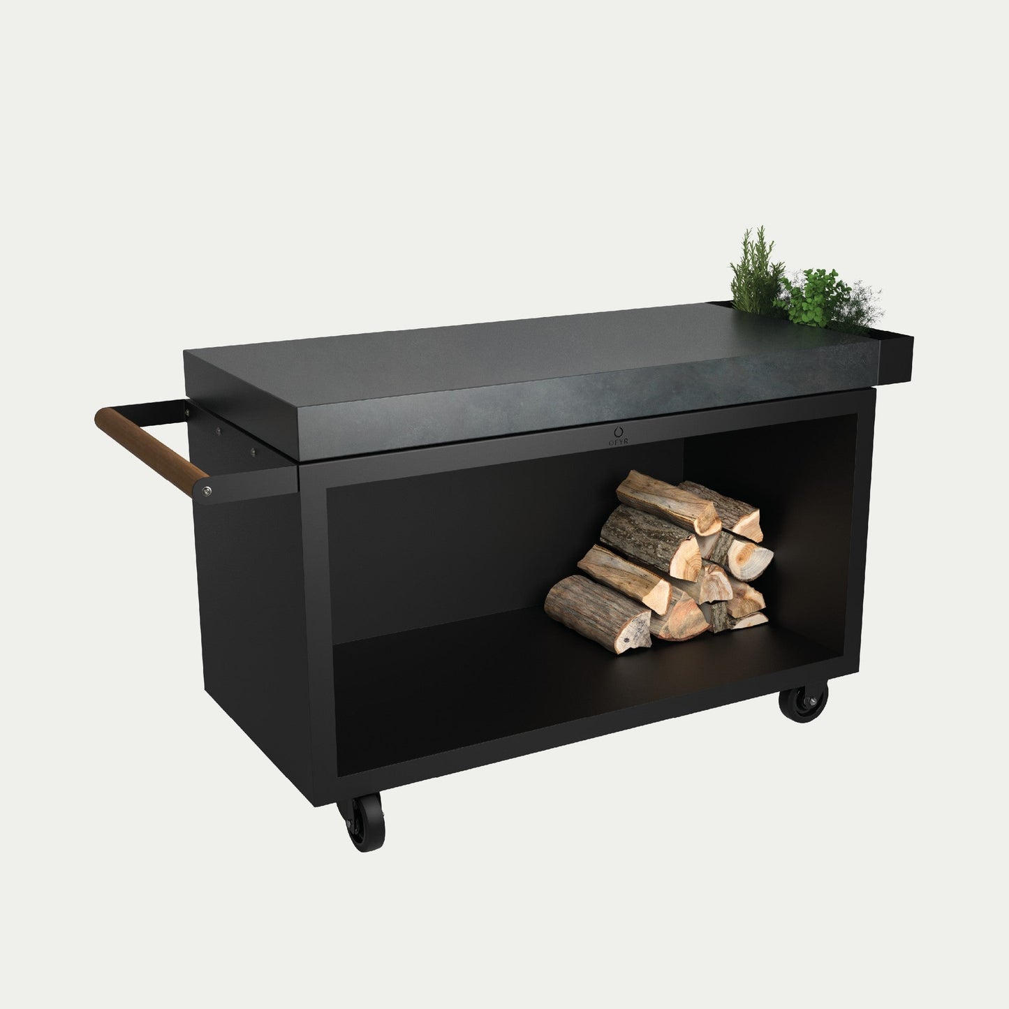 OFYR Mise en Place Table 135 PRO Ceramic Dark Black – freigestellt