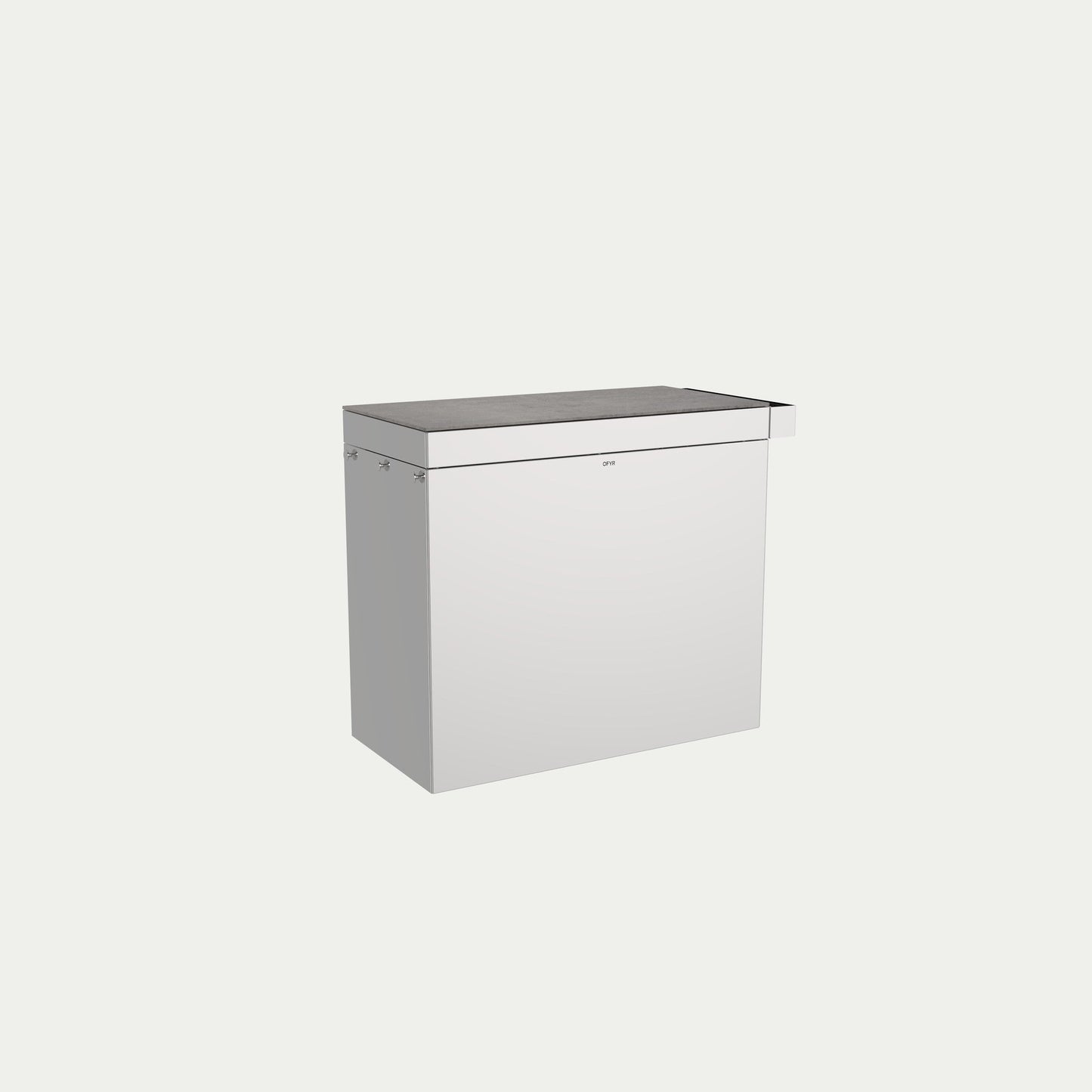 OFYR Signature Mise en Place 100 Mirrored Steel Terra – freigestellt