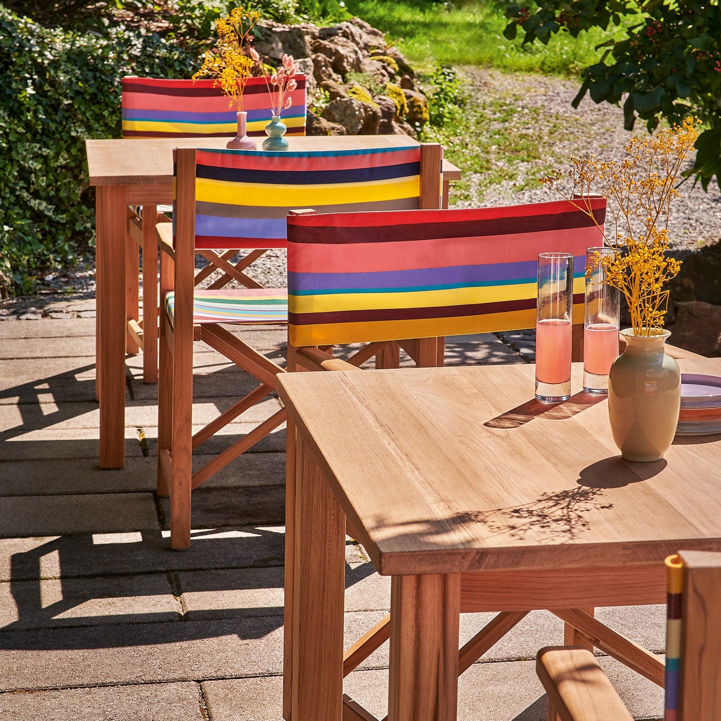 Weishäupl Cabin Tisch – Detail der Teak-Verarbeitung