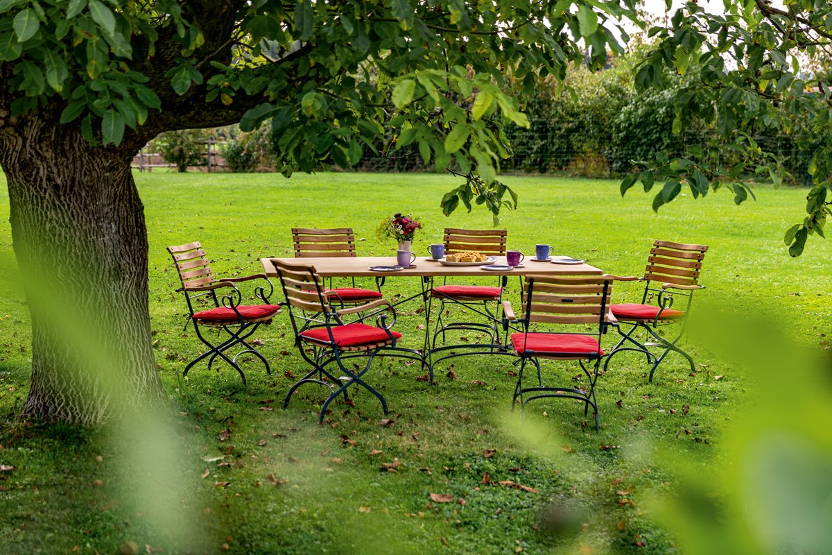 CLASSIC Gartenstuhl gerade Belattung