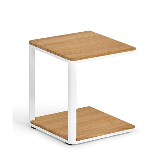MINU Beistelltisch 40x40 cm Tischplatte Teak