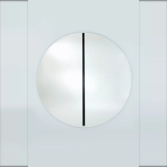 Designspiegel Luna Black Round L von Deknudt Mirrors, Ansicht 2