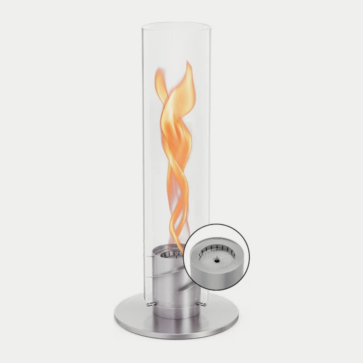 höfats SPIN classic 1200 Tischfeuer silber