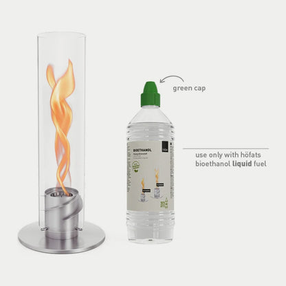 höfats SPIN classic 1200 Tischfeuer silber