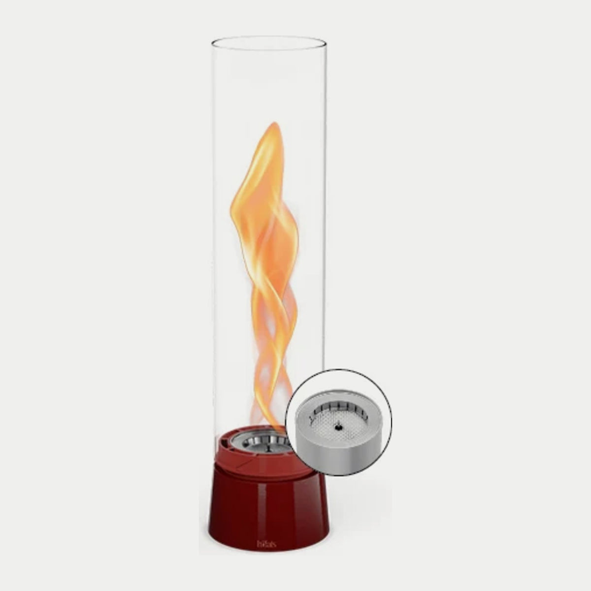 höfats SPIN air 900 Tischfeuer Emaille rot