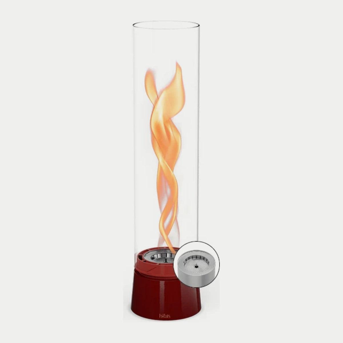 höfats SPIN air 1200 Tischfeuer Emaille rot