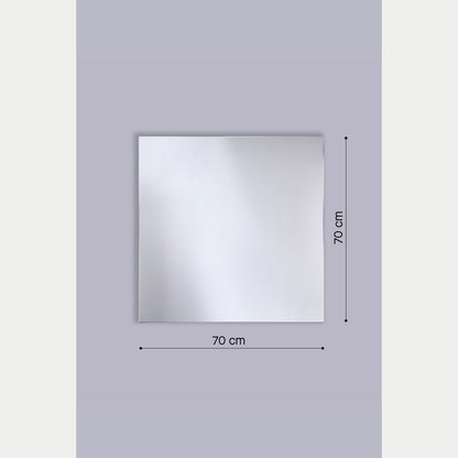 Maßzeichnung Badspiegel B.Ambi 1, 70 x 70 x 3 cm