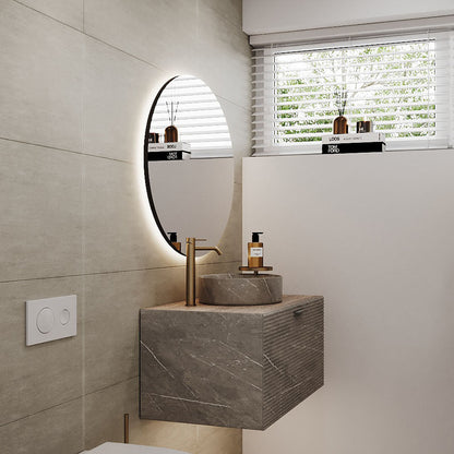 Badspiegel Brio Clear S IP44 im Badezimmer, Detailansicht