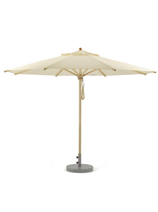 Klassiker Sonnenschirm Ø 350 cm Natur mit Flaschenzug