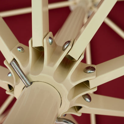 CARAVITA M20 Primus – Detail Nabe und Aluminiumstreben von unten