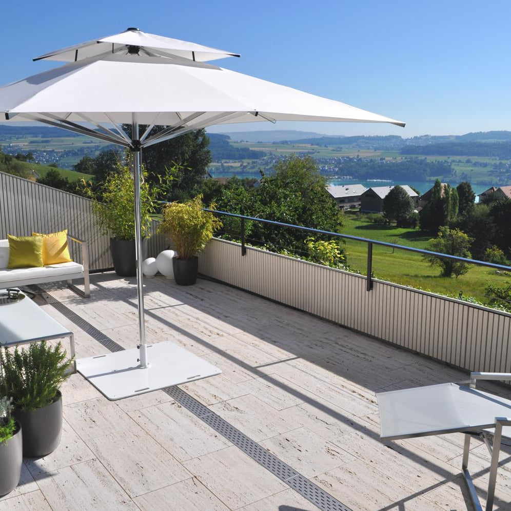CARAVITA M40 Supremo Sonnenschirm im Einsatz