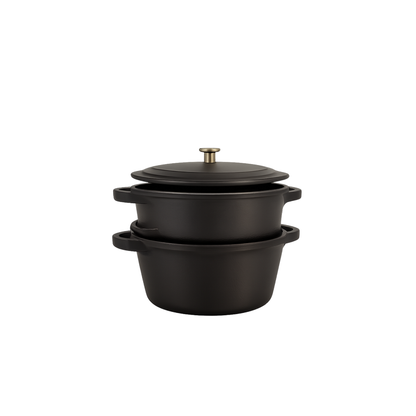 OFYR Gusseisenkasserollen Set für aromaintensives Outdoor Cooking