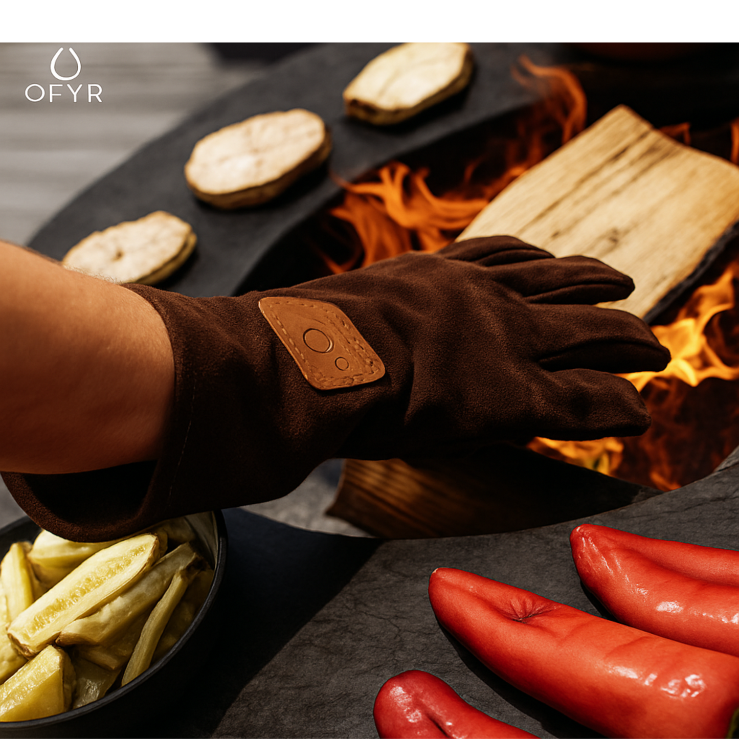 OFYR Gloves – hitzebeständige Wildleder-Handschuhe für sicheres Outdoor Cooking