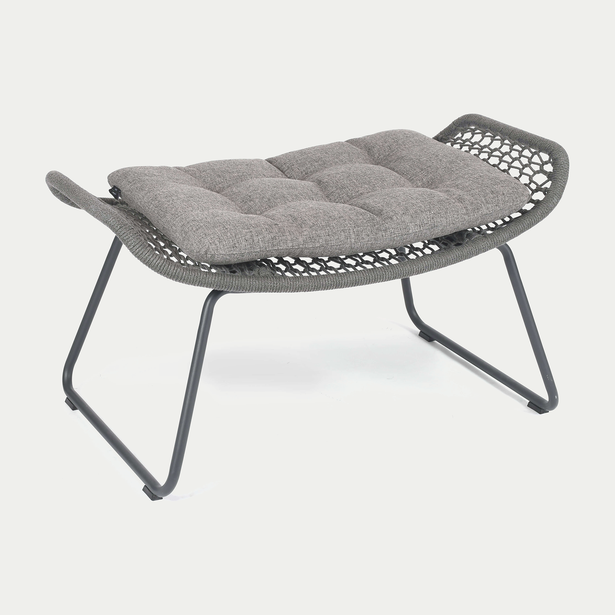 Wing light Hocker Aluminium anthrazit, fm-rope anthrazit