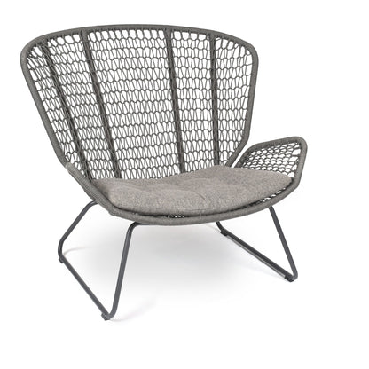 Wing light Relax Sessel Aluminium anthrazit mit Sitzkissen Granite