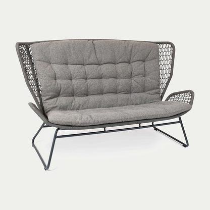 Wing light Relax Sofa Aluminium anthrazit, fm-rope anthrazit