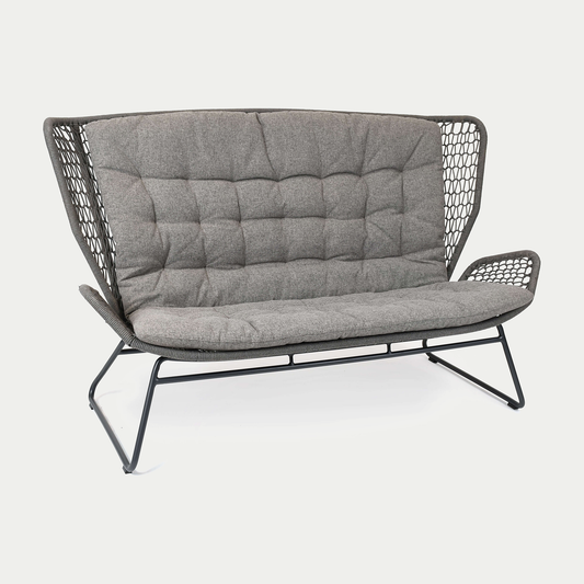 Wing light Relax Sofa Aluminium anthrazit, fm-rope anthrazit