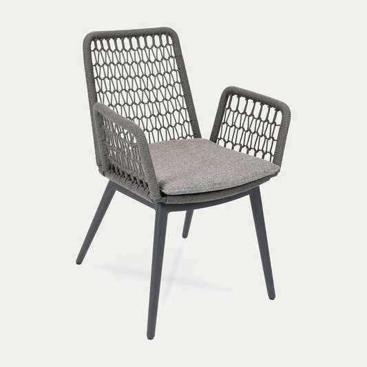 Wing light Sessel Aluminium anthrazit, fm-rope anthrazit