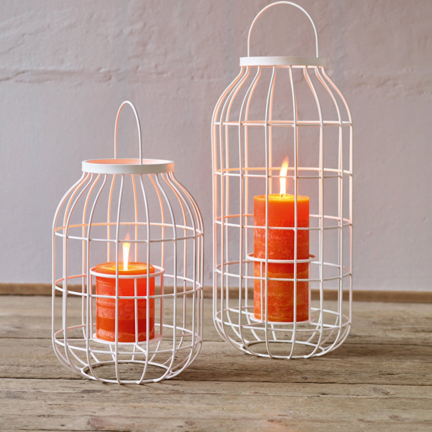 Laterne  Klein Höhe 77 cm, verschiedene Gestellfarben