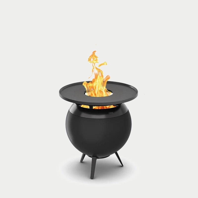 Höfats MOON 45 all black Plancha-Grillset
