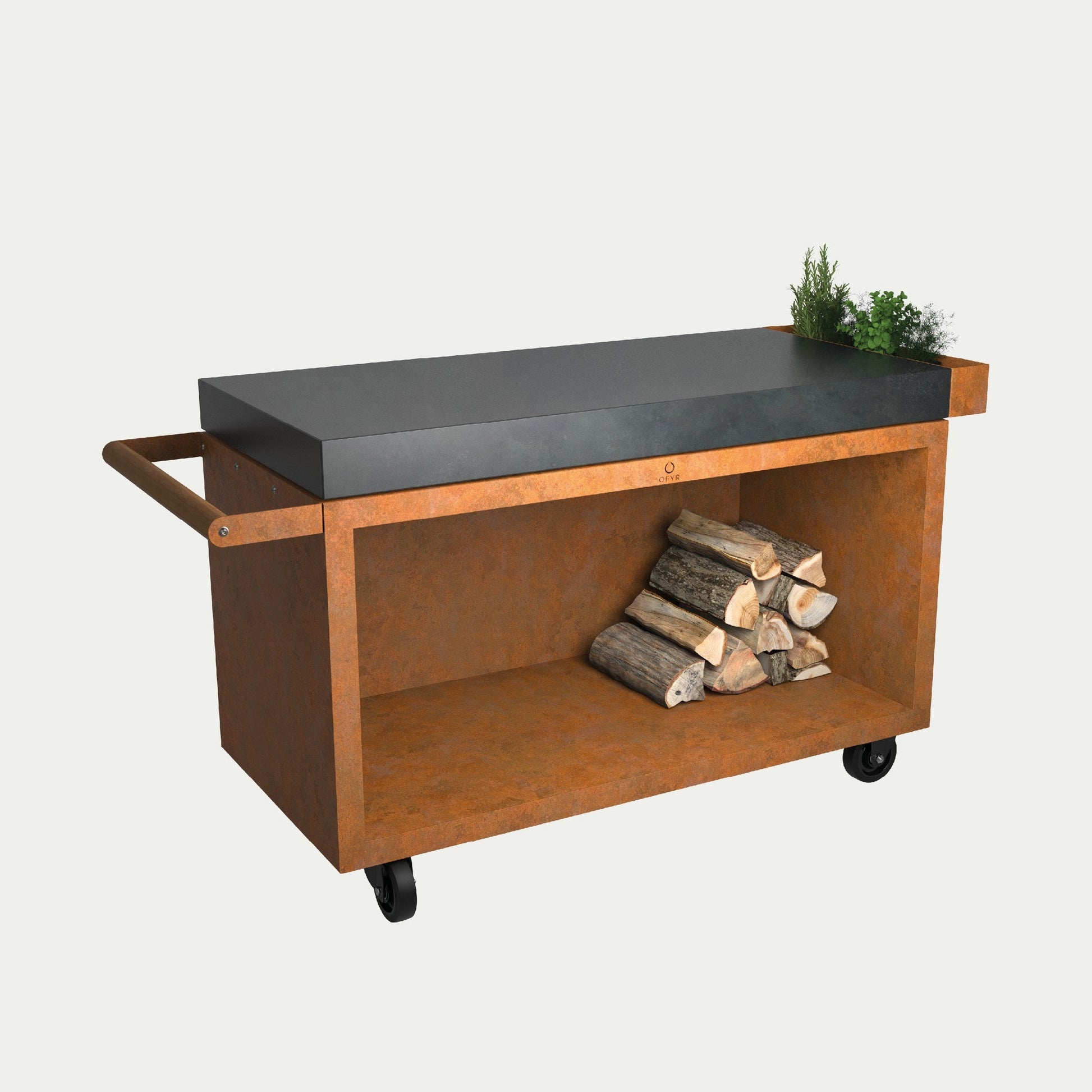 OFYR Mise en Place Table 135 PRO Ceramic Dark Corten – freigestellt