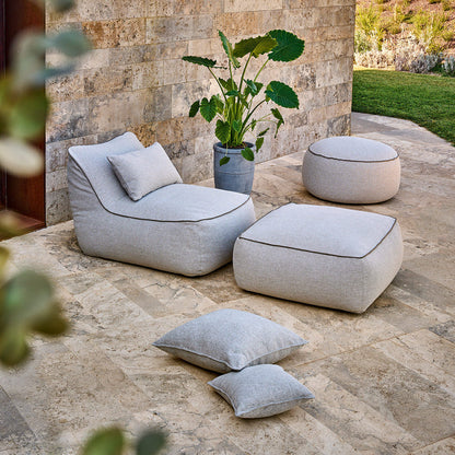Maliha Lounge Kissen im Lounge Sessel Pebble