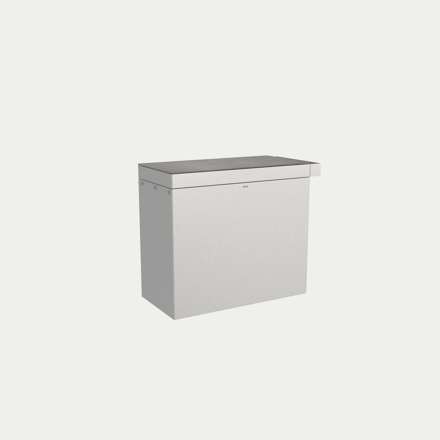 OFYR Signature Mise en Place 100 Brushed Steel Terra – freigestellt