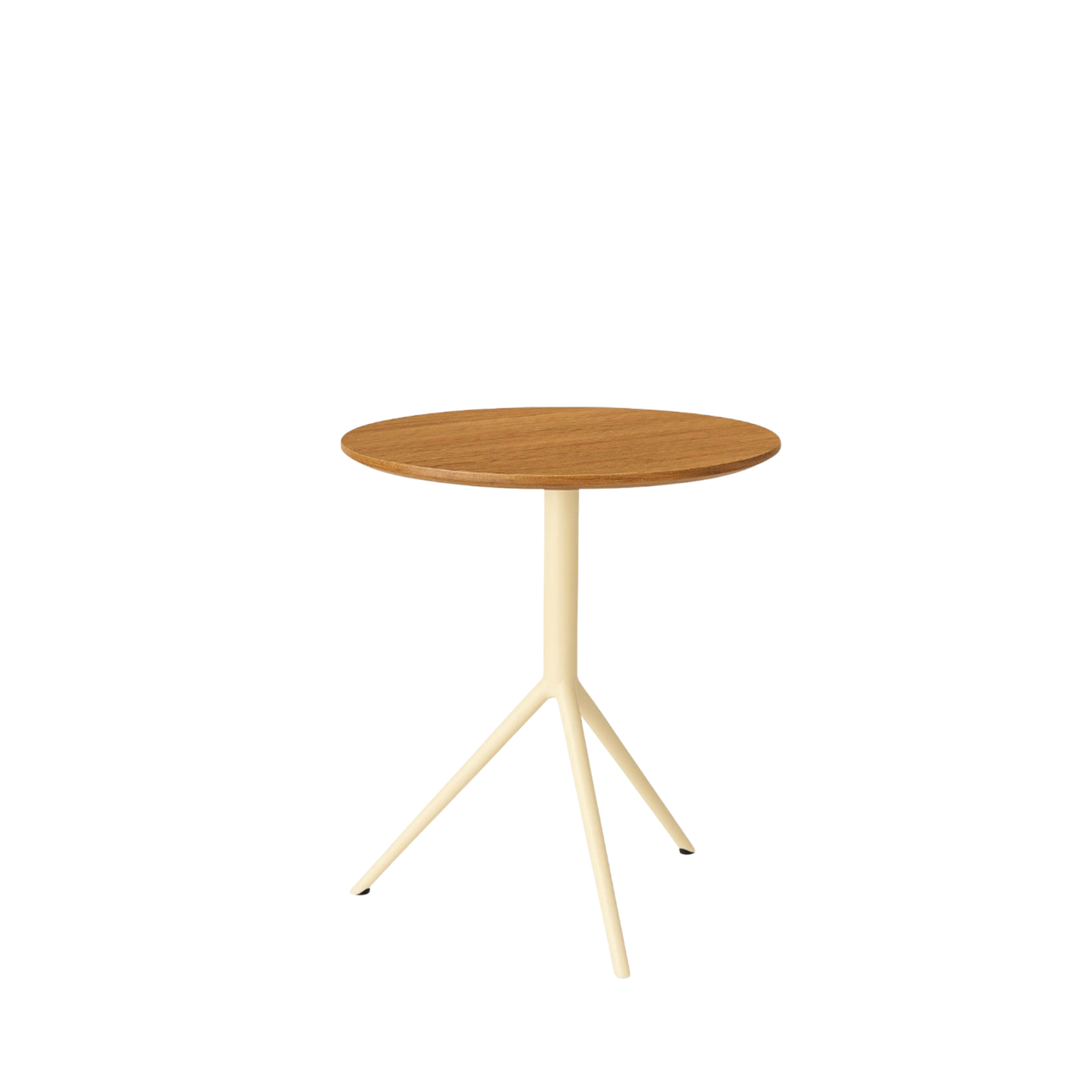 TRIO Bistrotisch mit Teakplatte, verschiedene Gestellfarben