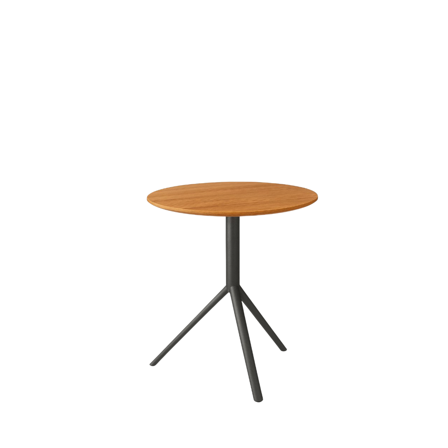 TRIO Bistrotisch mit Teakplatte, verschiedene Gestellfarben