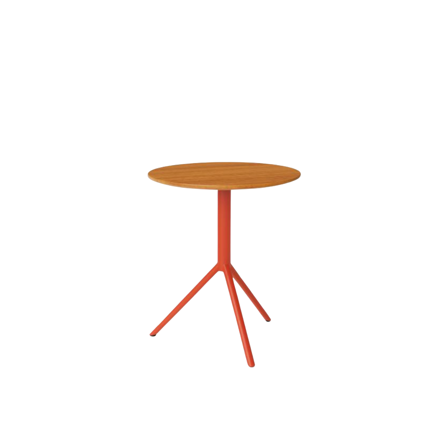 TRIO Bistrotisch mit Teakplatte, verschiedene Gestellfarben