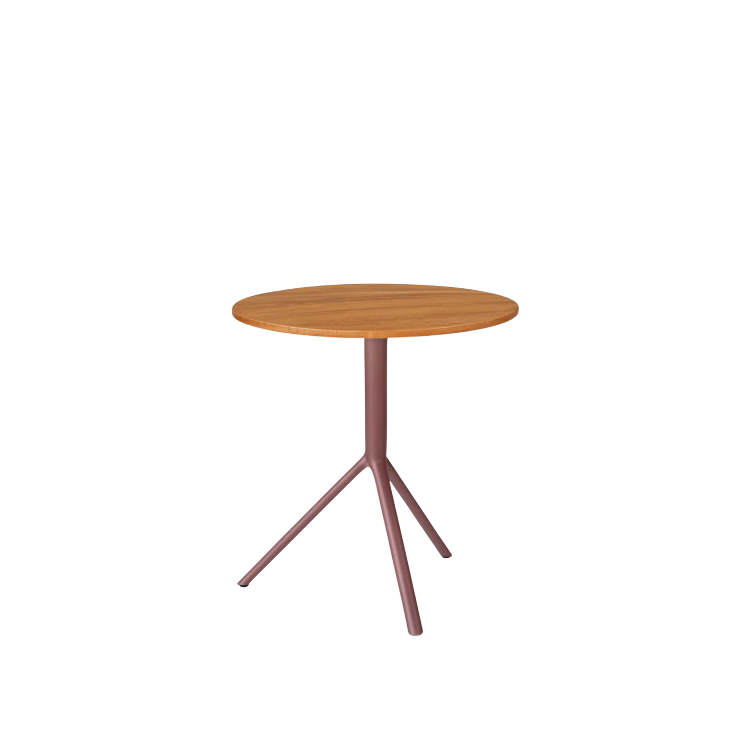 TRIO Bistrotisch mit Teakplatte, verschiedene Gestellfarben