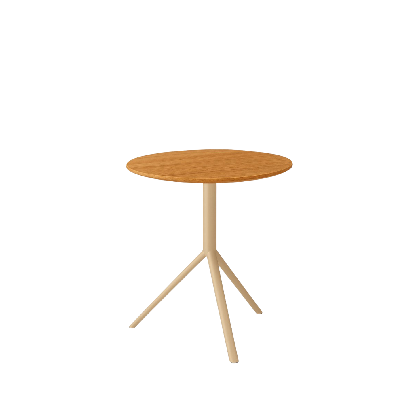 TRIO Bistrotisch mit Teakplatte, verschiedene Gestellfarben