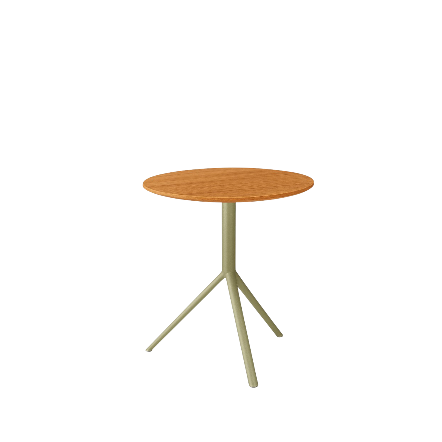 TRIO Bistrotisch mit Teakplatte, verschiedene Gestellfarben