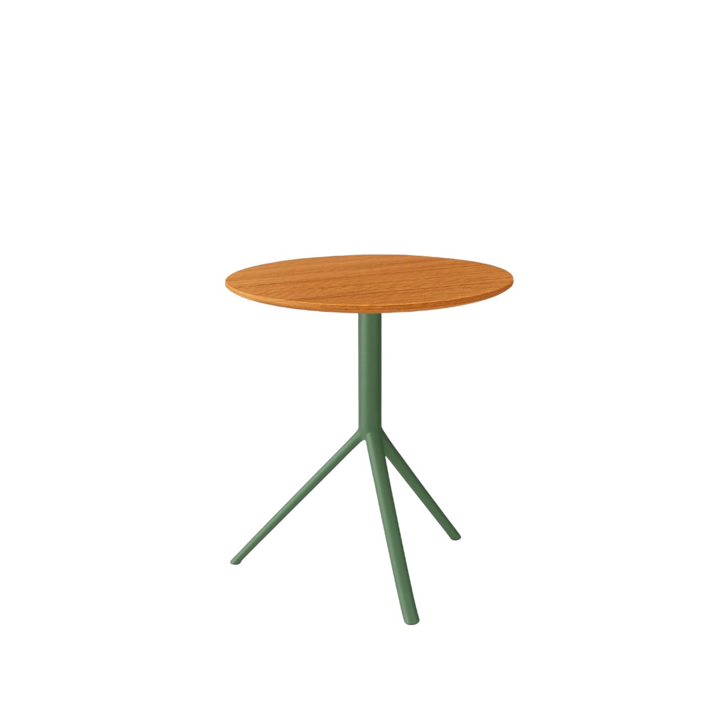 TRIO Bistrotisch mit Teakplatte, verschiedene Gestellfarben