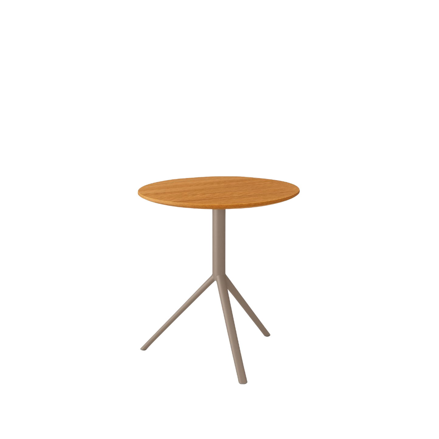 TRIO Bistrotisch mit Teakplatte, verschiedene Gestellfarben