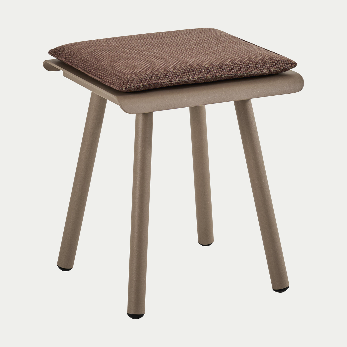 Vapio Hocker – Marone mit Sitzpolster Umbra