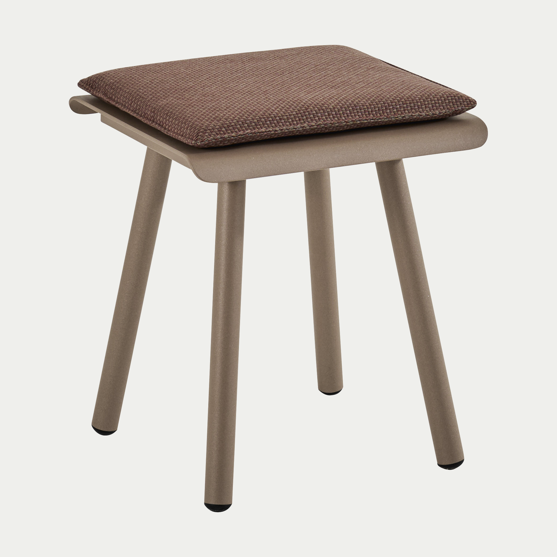 Vapio Hocker – Marone mit Sitzpolster Umbra