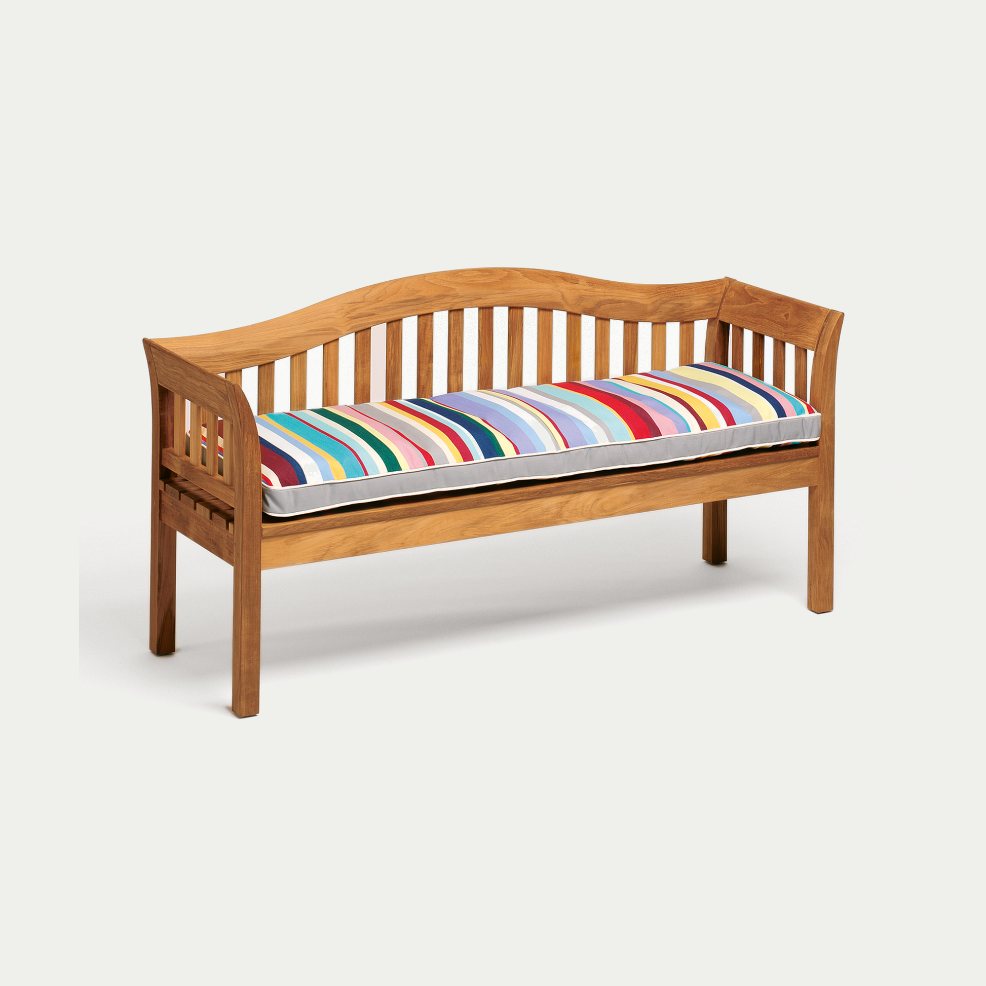 Viktorian Sitzbank – 3-Sitzer mit Sitzpolster Acryl Multicolor