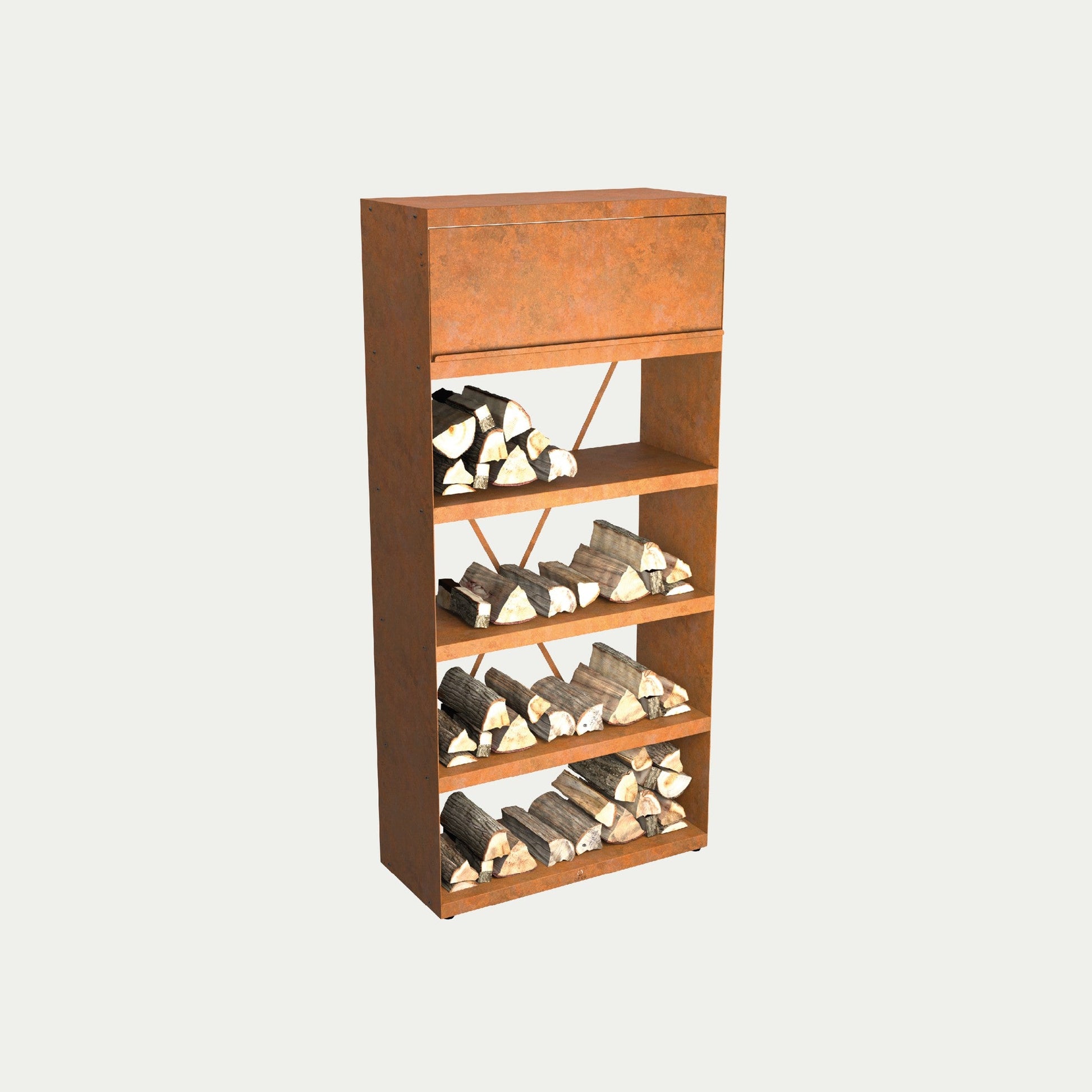 OFYR Wood Storage 100 Corten – freigestellt
