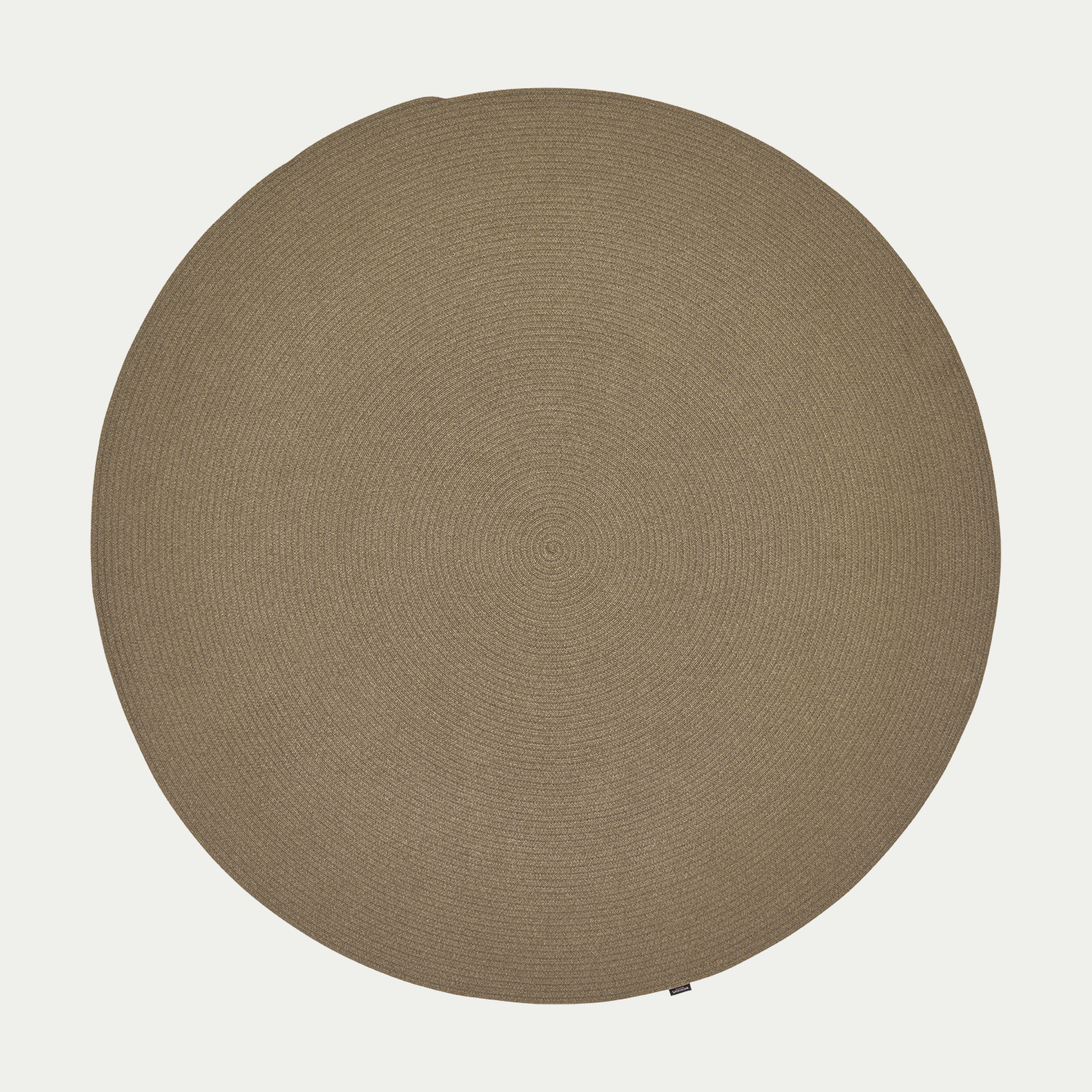 Weishäupl Outdoor-Teppich rund Ø 200 cm Taupe – freigestellt