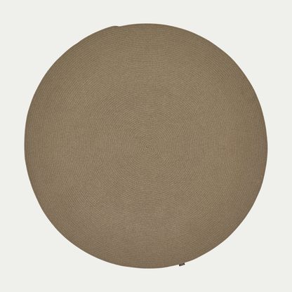 Weishäupl Outdoor-Teppich rund Ø 200 cm Taupe – freigestellt