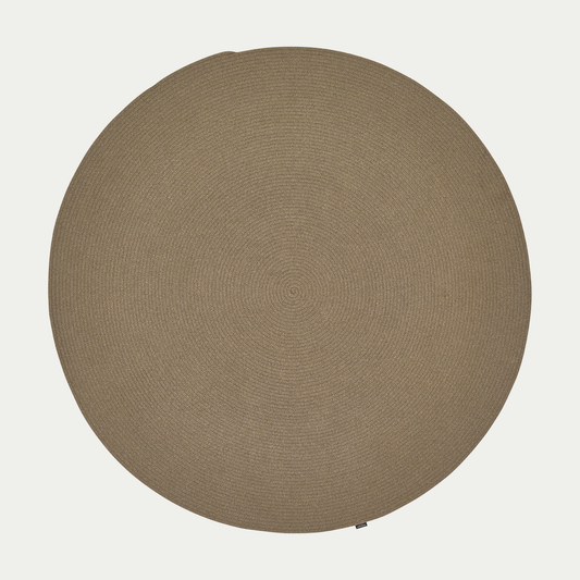 Weishäupl Outdoor-Teppich rund Ø 200 cm Taupe – freigestellt