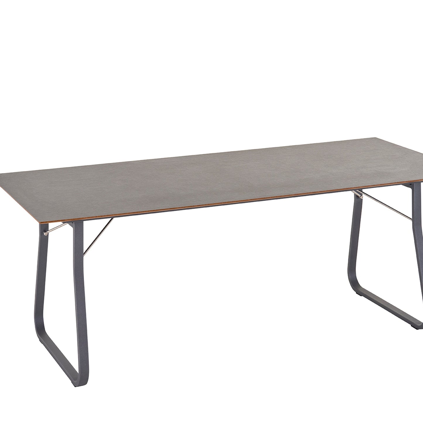 Weishäupl Ahoi Tisch Graumetallic HPL Schiefer